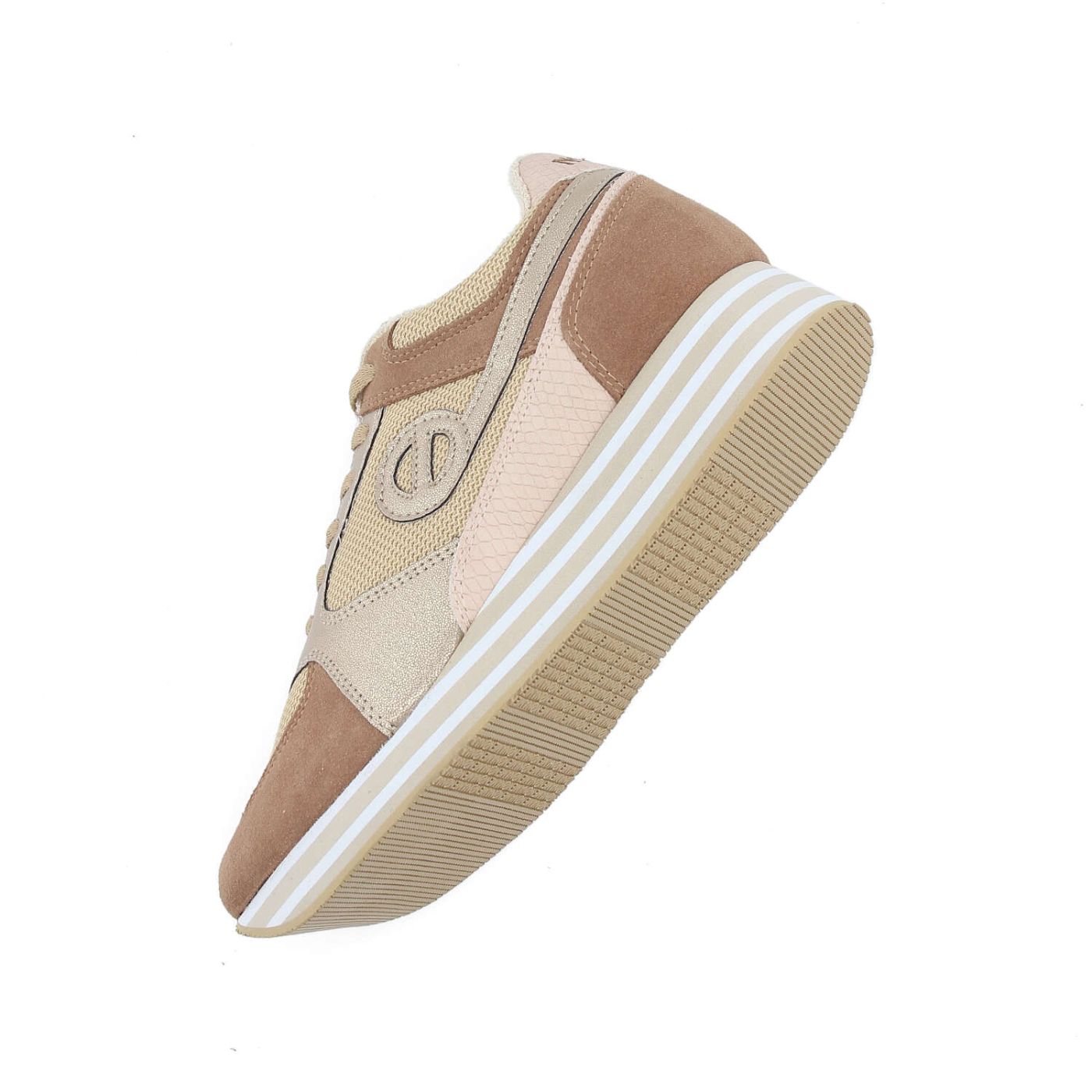 PARKO JOGGER W - KNIT/SUEDE/GLOW - BEIGE/NOCCIOLA/DORATO